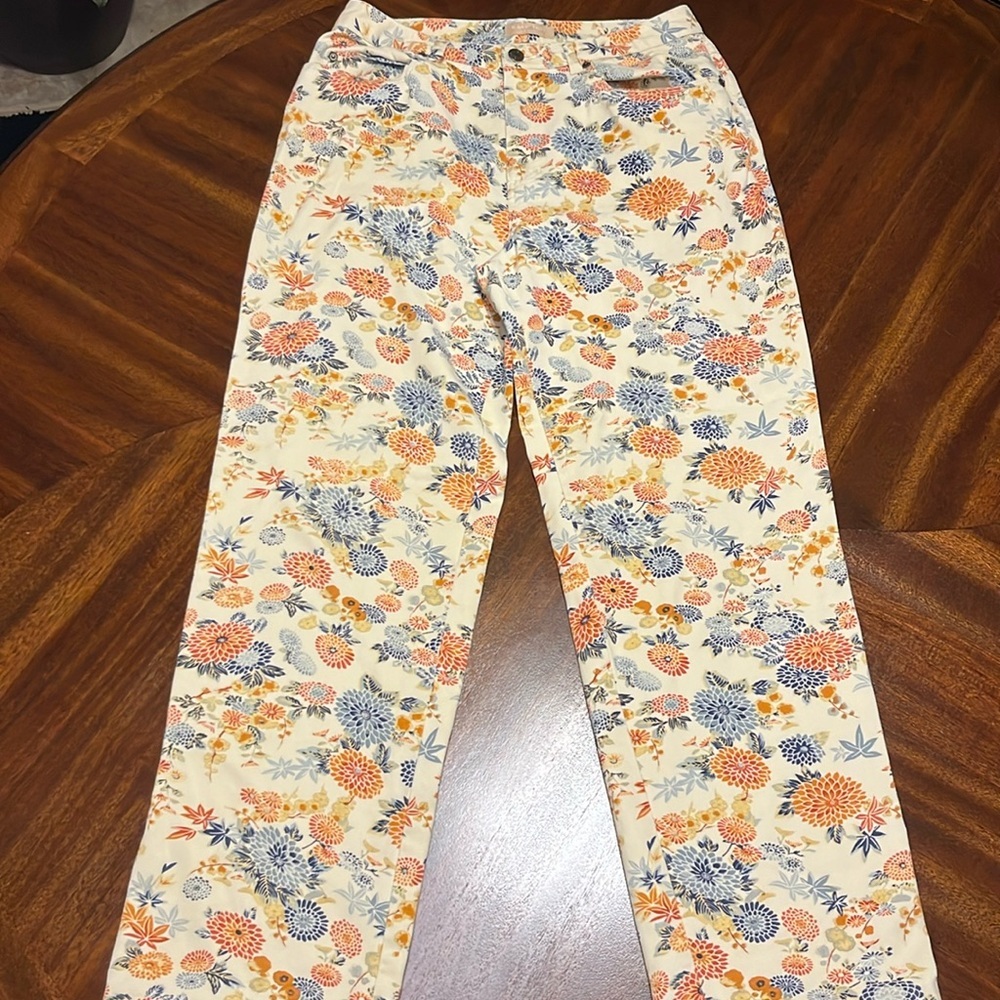 Floral KATE HILL Size 6 Casual Pants